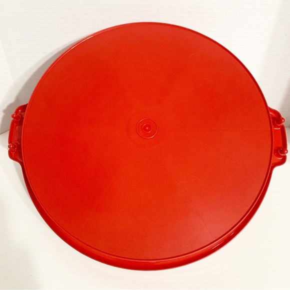 Vintage Tupperware 6 Sections Divided Party Susan Serving Relish Carrier Handle - Picture 10 of 13